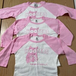 New Bundle of 3 Girls Hooters Shirts From Panama City Beach Florida Size 4T